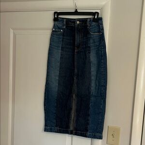 GRLFRND Blue Denim Skirt